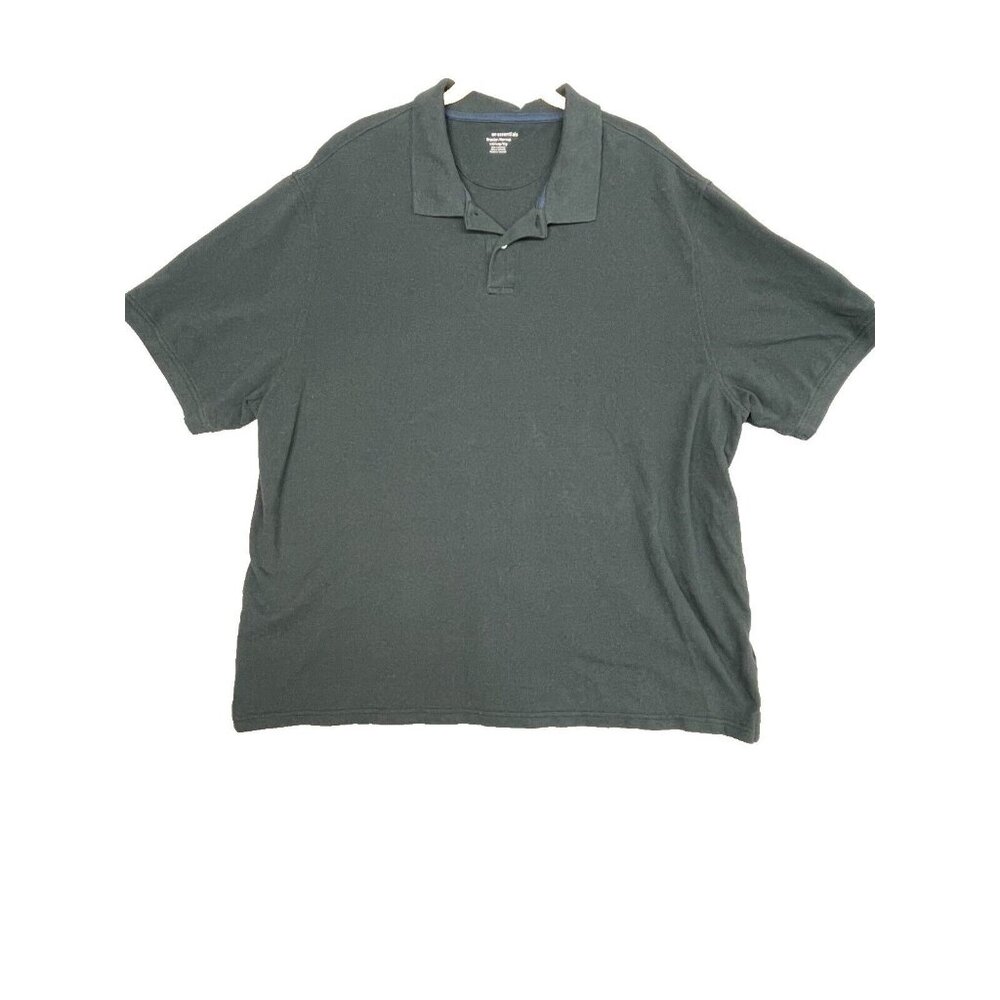 Amzn Essentials Men's Casual Wear Black Regular Fit XXL Polo Shirt
